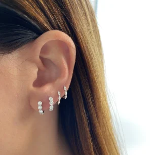 DIAMOND MINI HUGGIE EARRING